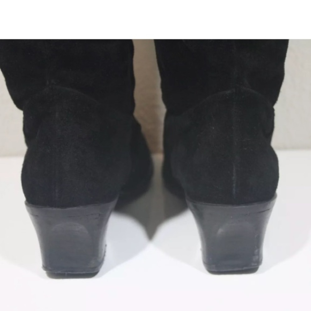 Vintage 90s KENNETH COLE OVER THE KNEE SURDE BOOTS - Picture 6 of 8